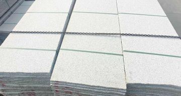 眉山芝麻白毛板，石材毛板