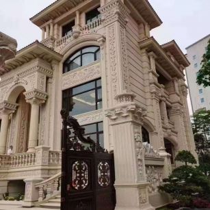 眉山黄金麻别墅外墙异形定制